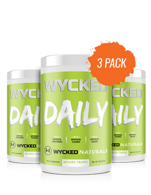 (3 Pack) WYCKED DAILY (ALL NEW WYCKED ORANGE FLAVOR)